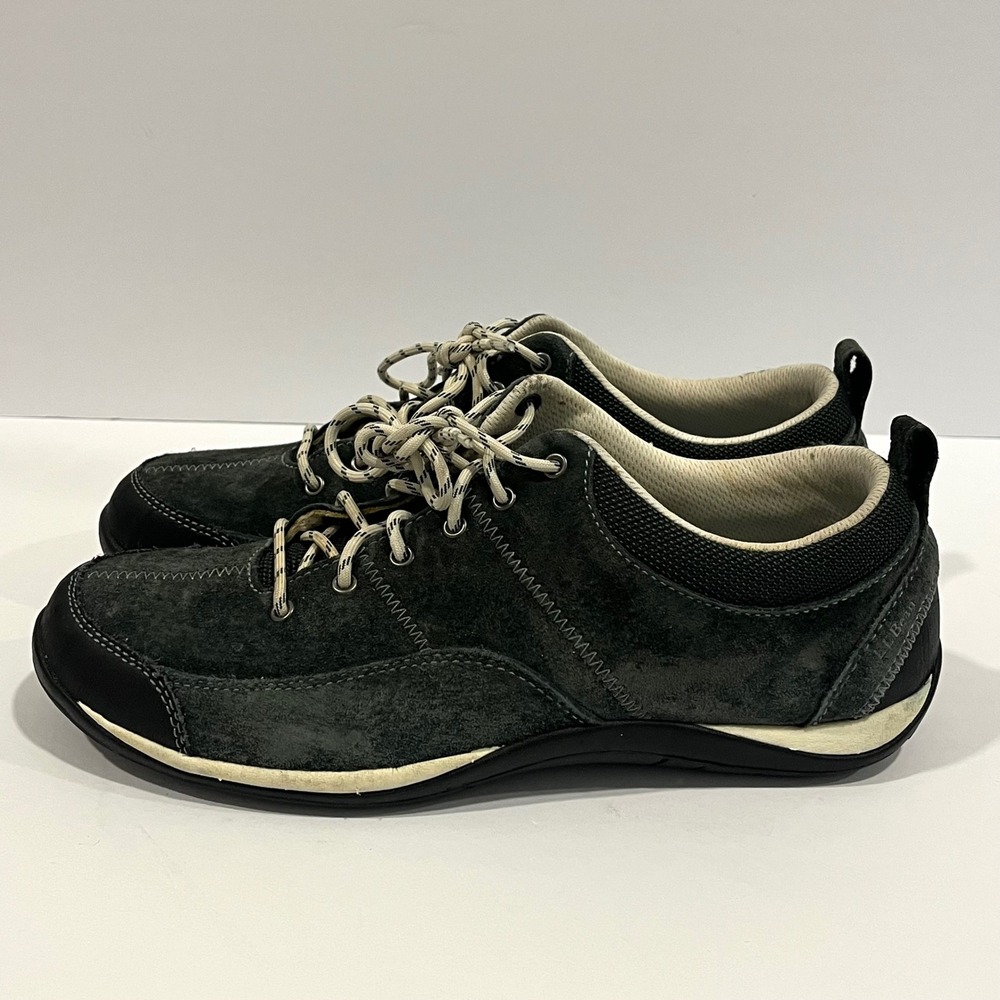 LL Bean Green Suede Lace Up Shoes Women's Size 9